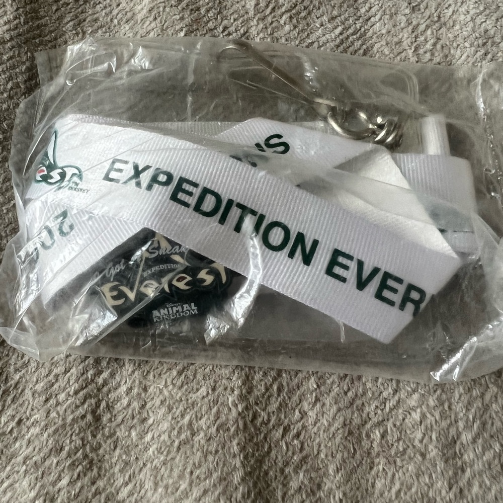 Disney World expedition Everest inaugural lanyard and pin set